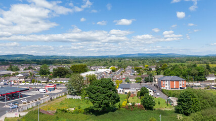 limerick city skyline Ireland. beautiful limerick urban cityscape over the river Shannon on a sunny...
