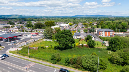 limerick city skyline Ireland. beautiful limerick urban cityscape over the river Shannon on a sunny...
