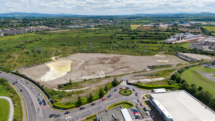 limerick city skyline Ireland. beautiful limerick urban cityscape over the river Shannon on a sunny...