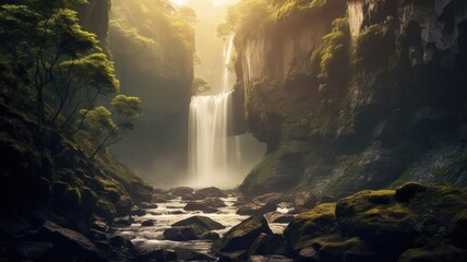 Cascading beauty: Images capture the dynamic flow of waterfalls, showcasing their power and mesmerizing beauty. Generative AI9