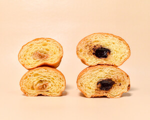 Two Flavour Stack of Croissant