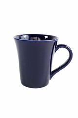 Blue mug isolated on a white background