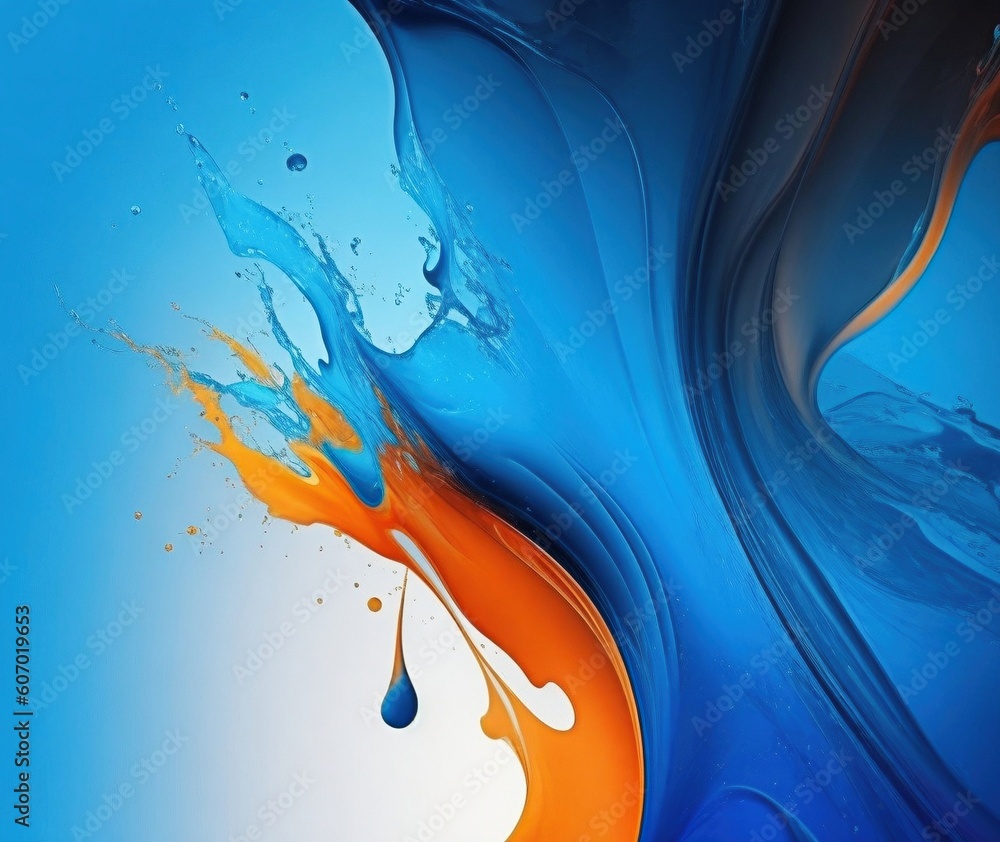Aufkleber abstract background with vibrant colors and fluid shapes with generative ai technology