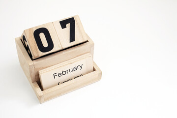 Seventh Of February Perpetual Calendar