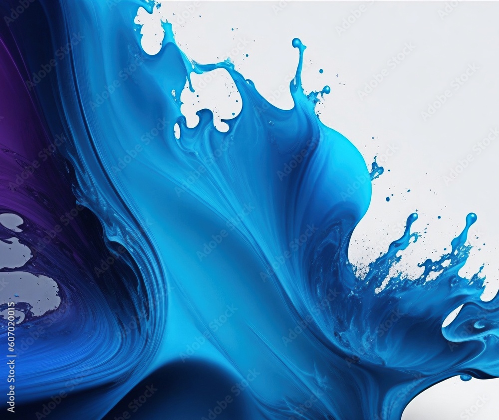 Aufkleber abstract background with vibrant colors and fluid shapes with generative ai technology