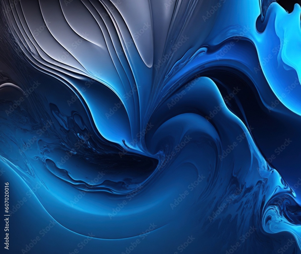 Aufkleber abstract background with vibrant colors and fluid shapes with generative ai technology
