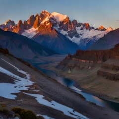 Montains between Argentina and Chile 
