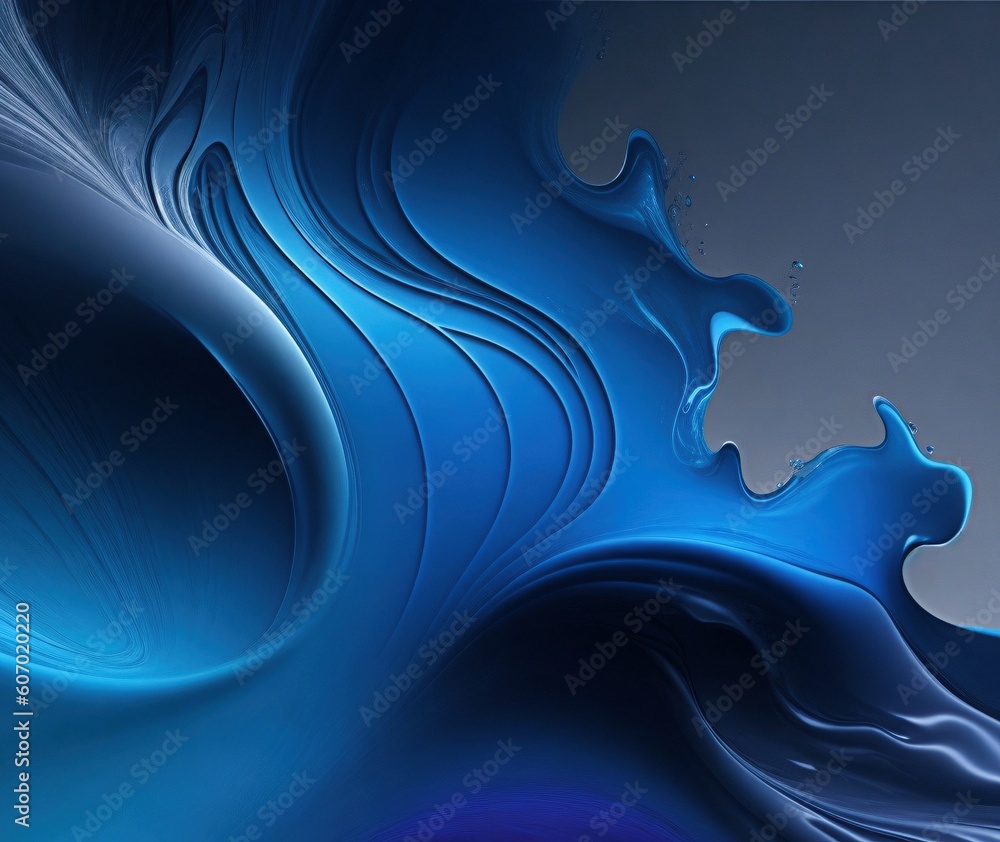 Aufkleber abstract background with vibrant colors and fluid shapes with generative ai technology