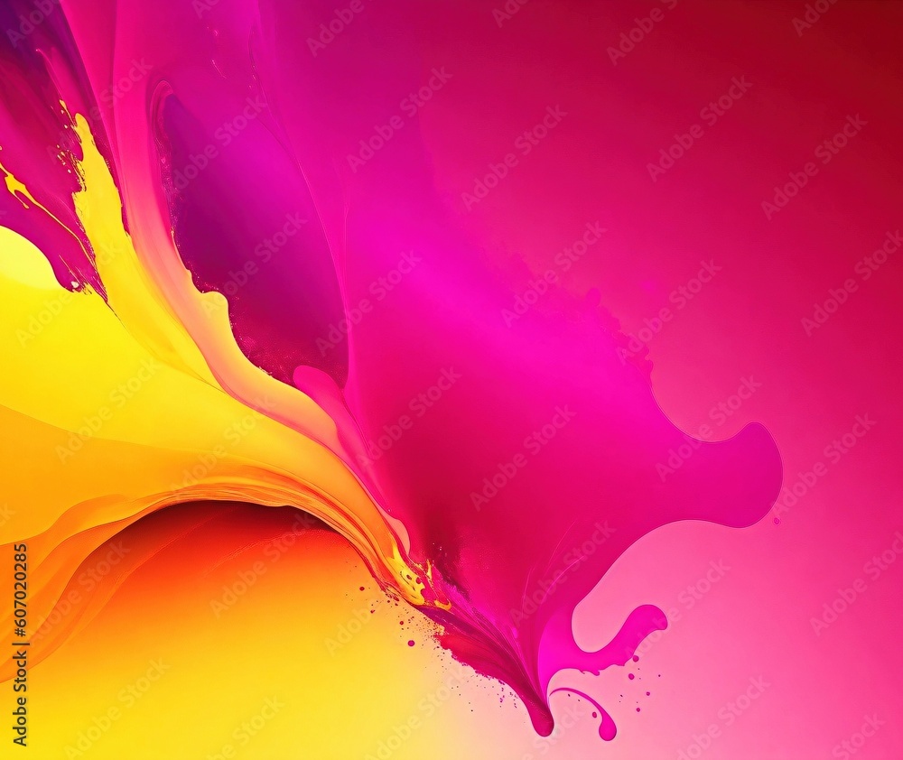 Aufkleber abstract background with vibrant colors and fluid shapes with generative ai technology