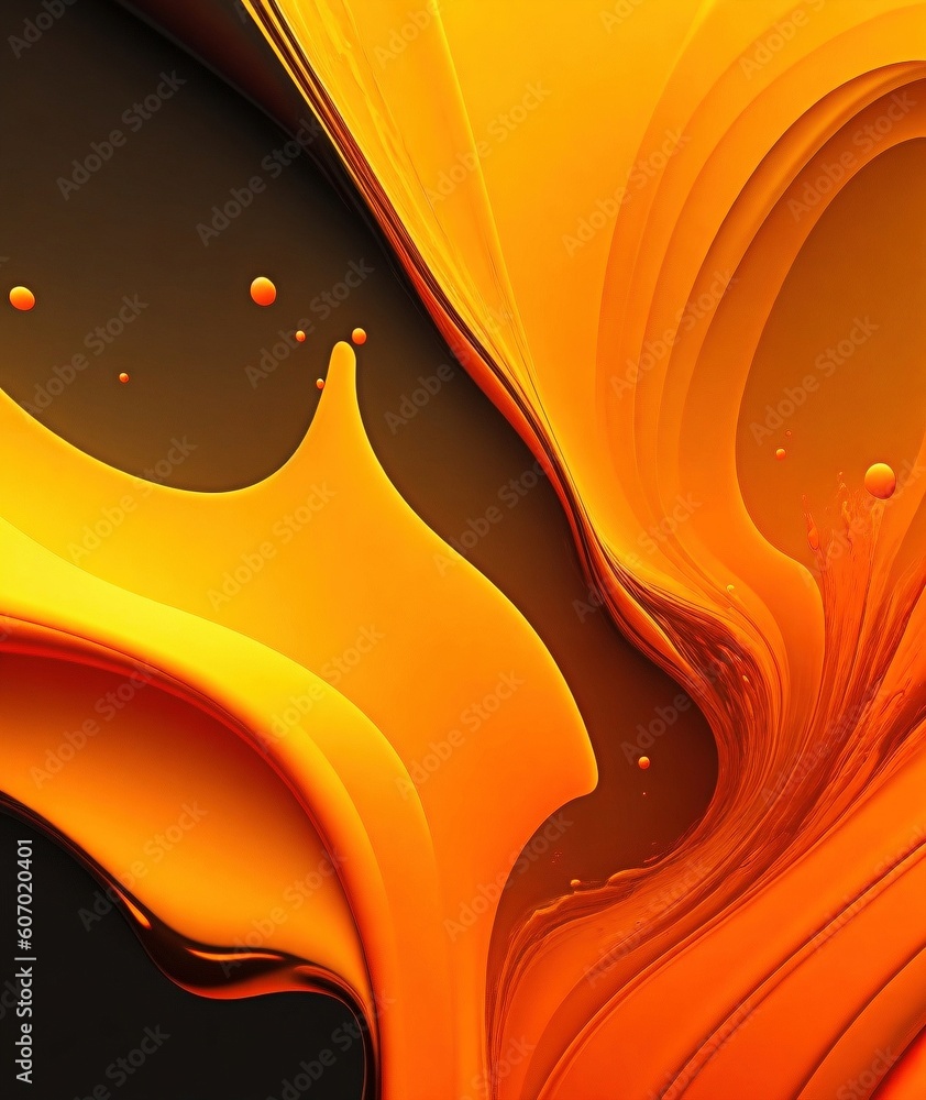 Poster abstract background with vibrant colors and fluid shapes with generative ai technology