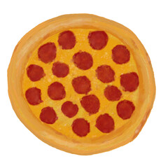 pizza isolated on white background