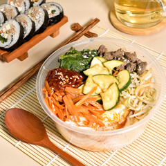 Bibimbap, Korean Mix Rice Close-Up