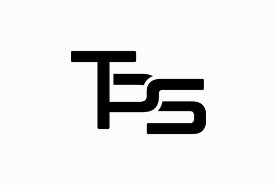 TPS construction letter logo design template element vector
