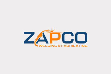 Zapco welding and fabricating logo design template element vector suistable for business welding and fabricating