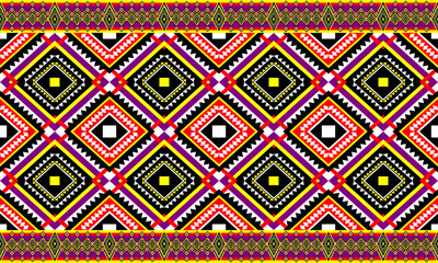 Seamless pattern with 4 elements, abstract background