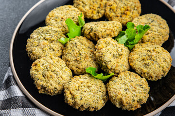 falafel bean dish healthy meal food snack on the table copy space food background rustic top view keto or paleo diet veggie vegan or vegetarian food