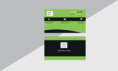 Modern Business Card, Creative and Clean Business Card Template.