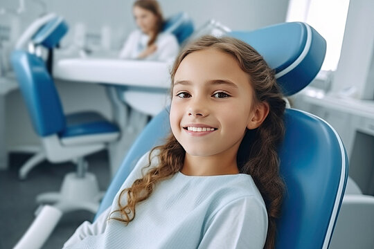 Children's dentistry for healthy teeth and beautiful smile created with Generative AI technology