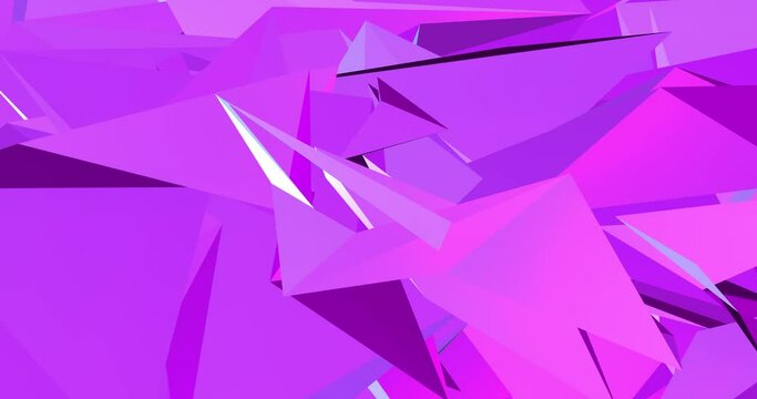 Abstract animation pink bright polygonal loop.
Futuristic polygonal technology concept