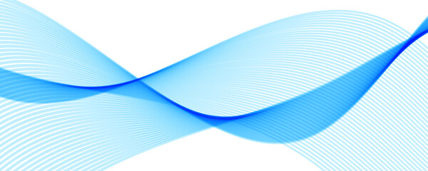 Smooth Abstract Wave Blue Background