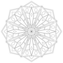 Mandala black and white