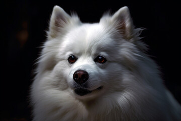 Portrait of a cute dog Generative AI
