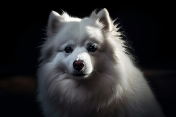 Portrait of a cute dog Generative AI