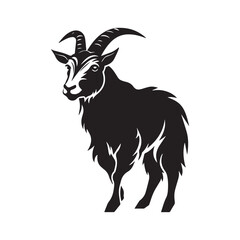 goat animal vector for farm industry icon