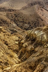 Aerial view of forest landforms and stone formations in Zada County, Ali Prefecture, Tibet, China