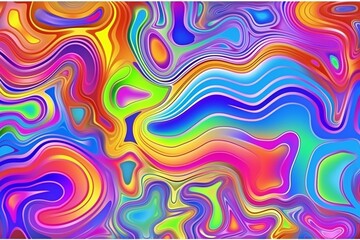 Abstract colorful background with waves