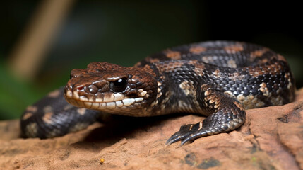 Naklejka premium lizard on the ground Generative AI