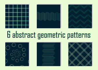 Vector geometric seamless pattern. Colorful background with modern minimalist. Cute abstract geometric textures. Simple design.