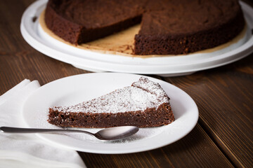 Homemade chocolate blackout cake