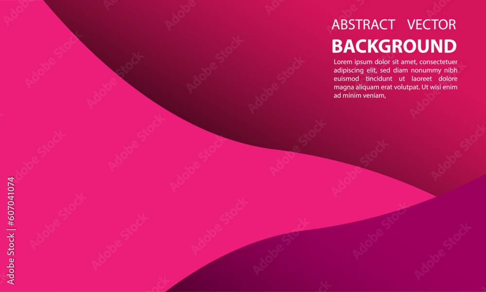 Poster template in vibrant pink tones with editable title and text space above