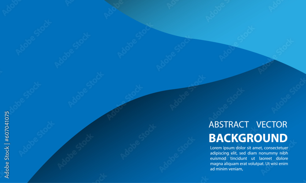 Poster template in vibrant blue tones with editable title and text space below