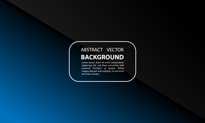 Black and blue background separated by diagonal with editable text