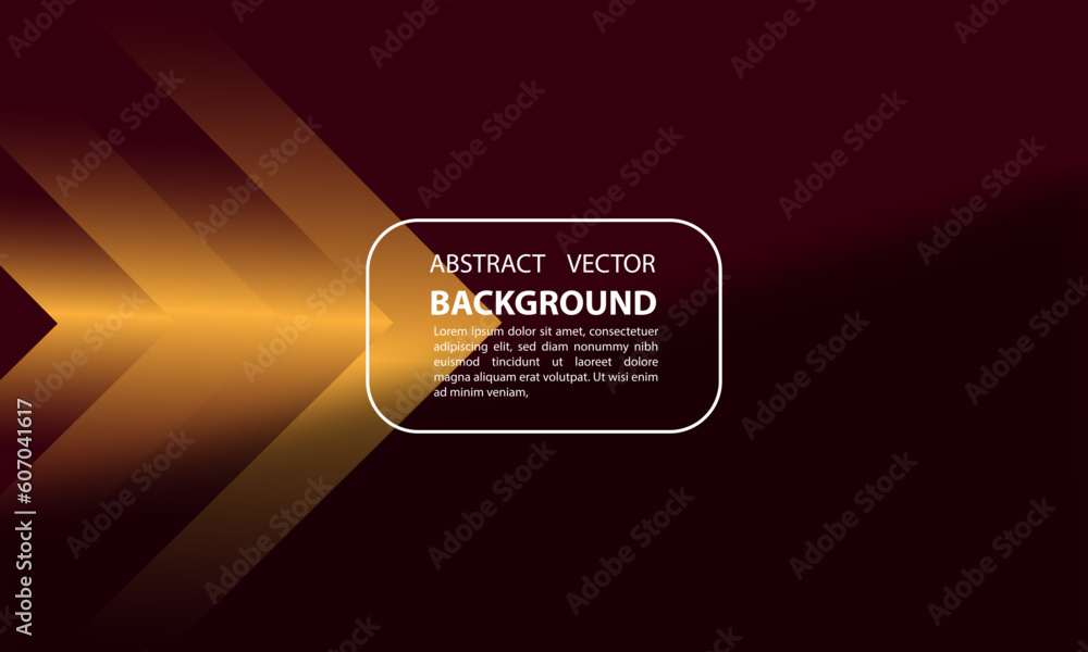 Poster abstract dark background with neon orange light design and editable text