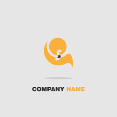Company or brand logo example on a white background