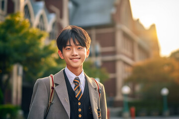日本の男子生徒のイメージ：AI生成画像