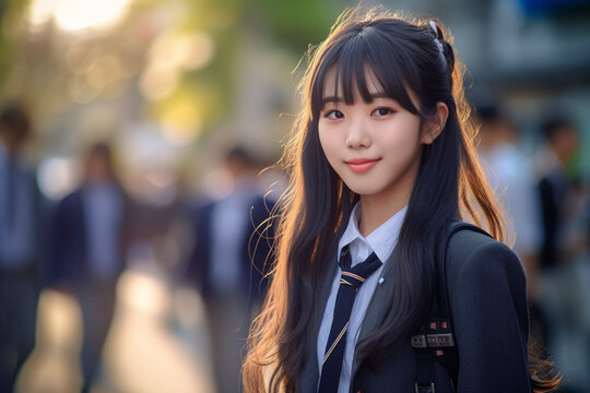 日本の女子生徒のイメージ：AI生成画像