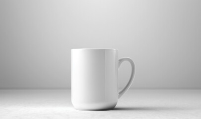 Obraz premium Empty Mug mock up for advertisement, photos, brands Generative AI