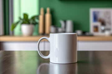 Empty Mug mock up for advertisement, photos, brands Generative AI