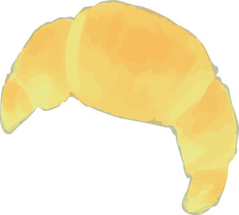 illustration of a croissant
