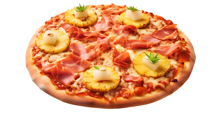Delicious pizza with cheese and tasty combinations