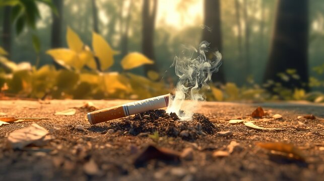 Single Cigarette Burning