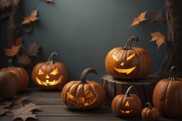 Background wallpaper for Halloween theme. Generative AI.