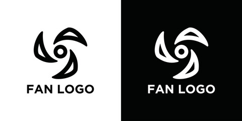 fan, air conditioner logo design template