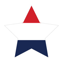 Netherlands flag in shape. The Flag of the Netherlands in shape.