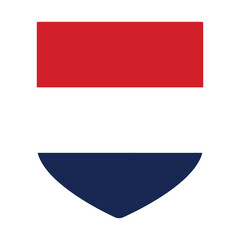 Netherlands flag in shape. The Flag of the Netherlands in shape.