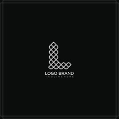 Modern vector letter L logo. luxury brand style. corporate business emblem logotype.